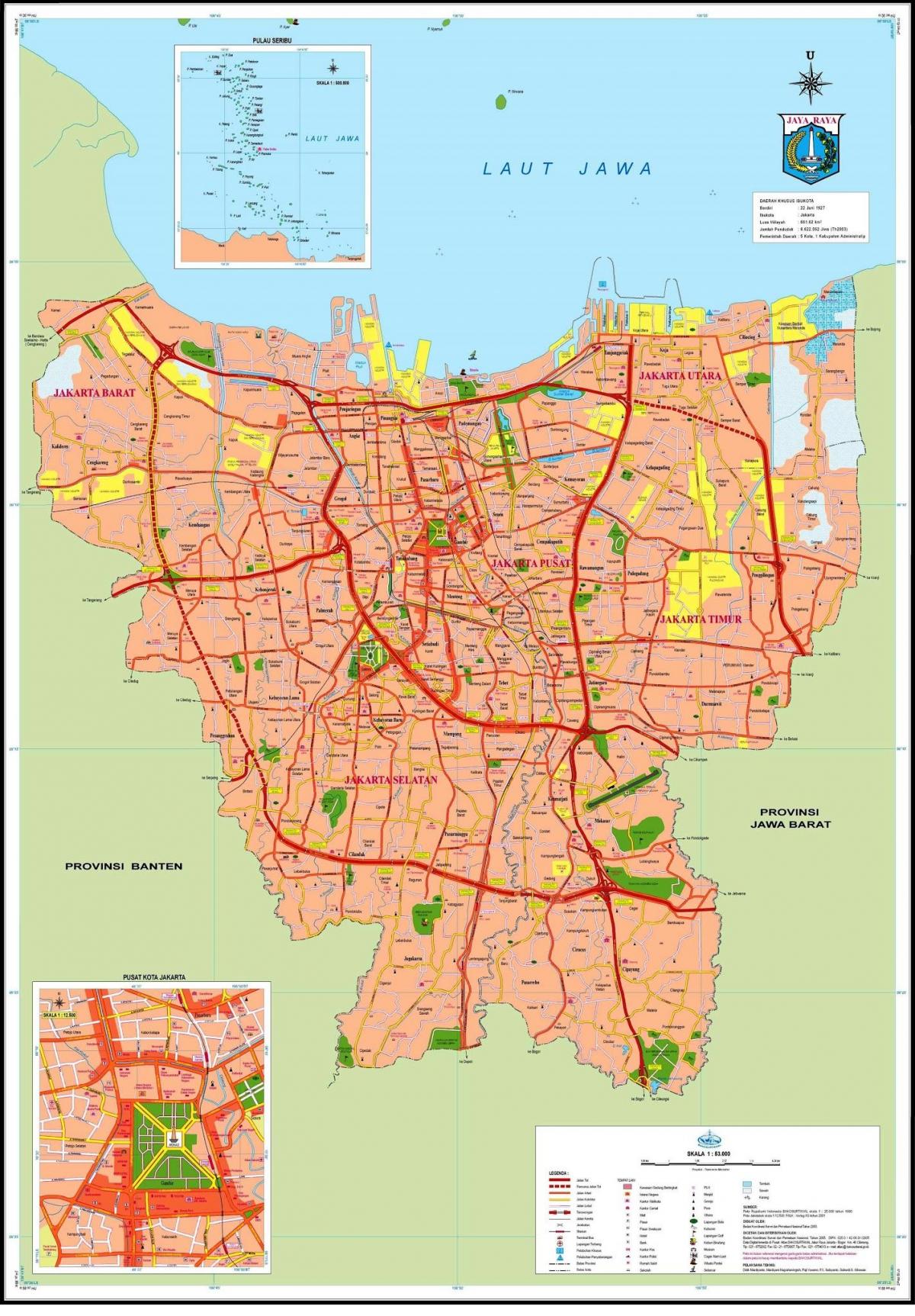 ジャカルタ市街地図