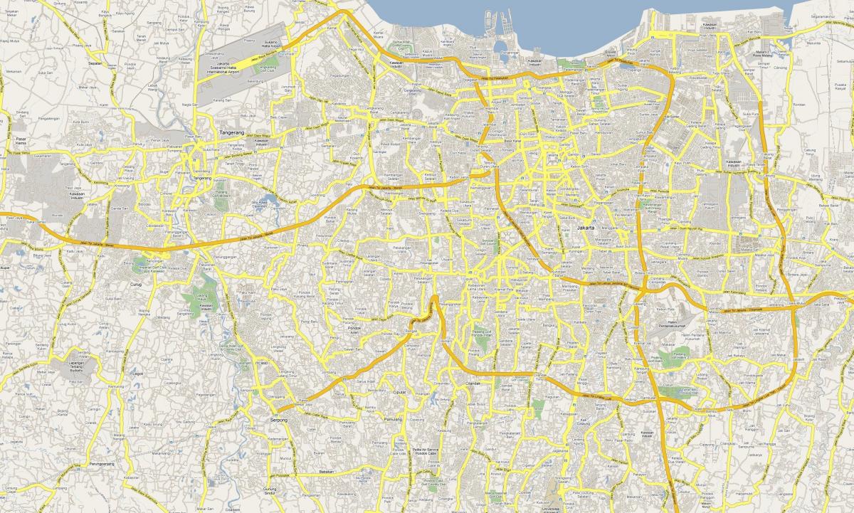 ジャカルタの街並みマップ